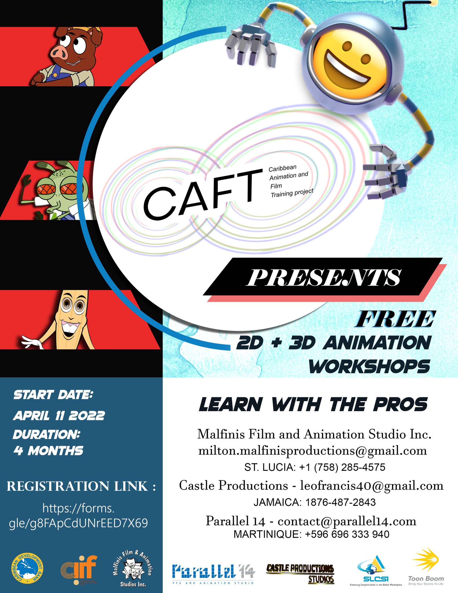 FREE 2D & 3D Animation Workshop – Cultural Development Foundation (CDF) St.  Lucia